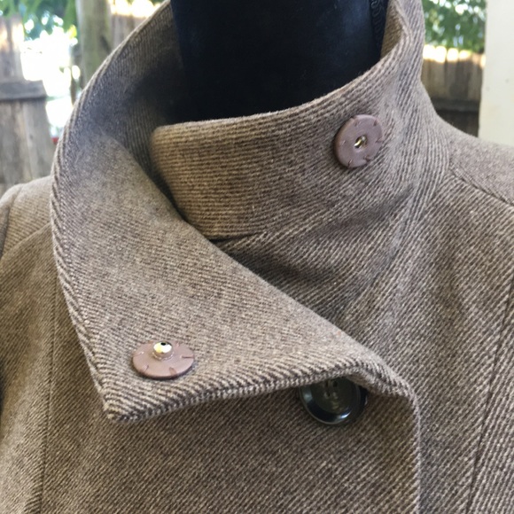 Vintage- Ann Taylor Loft |  Brown Pea Coat - Picture 2 of 8
